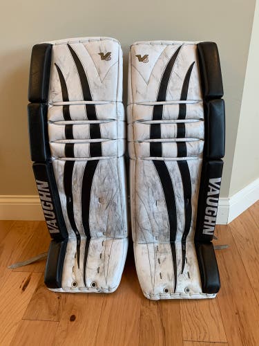 Used Vaughn Pro Stock Velocity V6 Goalie Leg Pads