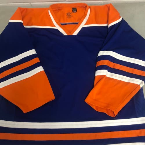 Oilers colors mens XL practice jersey #89