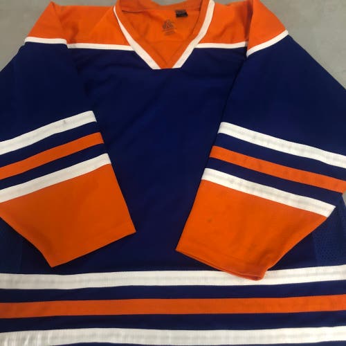 Oilers colors mens XL jersey #25