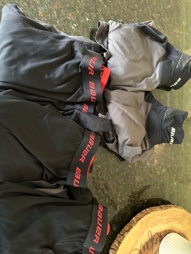 Black Used Kids Unisex Bauer Compression