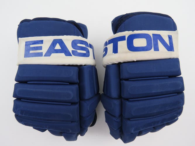 Vintage Easton E Pro Toronto Maple Leafs NHL Pro Stock Hockey Player Gloves 14" MiC