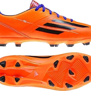 Adidas F10 TRX FG J Youth Soccer Cleats Color Solar Orange Purple Black Size 4.5