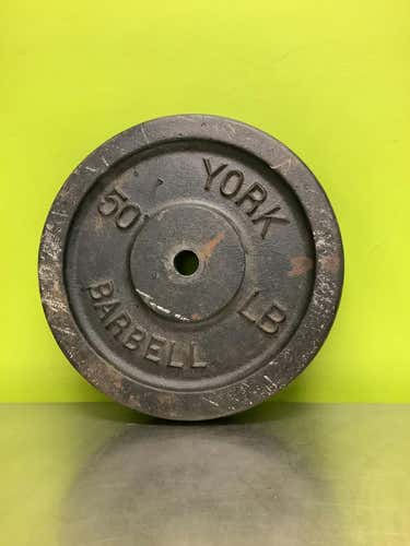Used York 50 Lb Exercise & Fitness Standard Plates & Sets