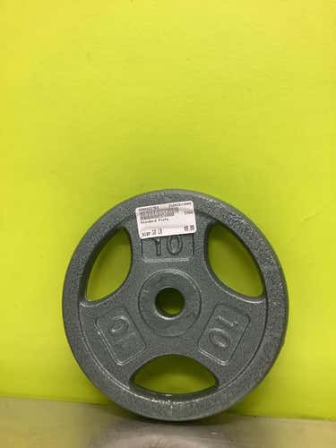 Used 10 Lb Exercise & Fitness Standard Plates & Sets