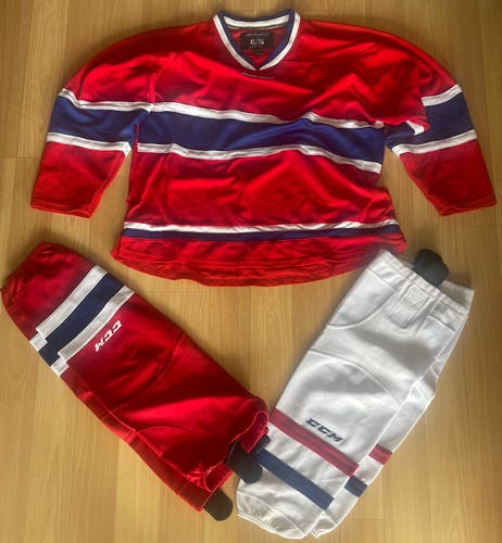 Montréal Canadiens Practice Hockey Jersey Used XL Bauer Jersey