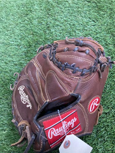 Brown Used Kid Pitch (9YO-13YO) Rawlings Sandlot Series Right Hand Throw Catcher's Baseball Glove 33