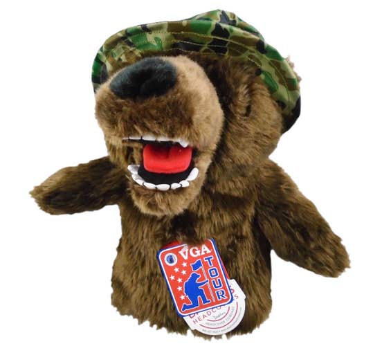 NEW Daphne's Headcovers Military Bear 460cc Driver Headcover