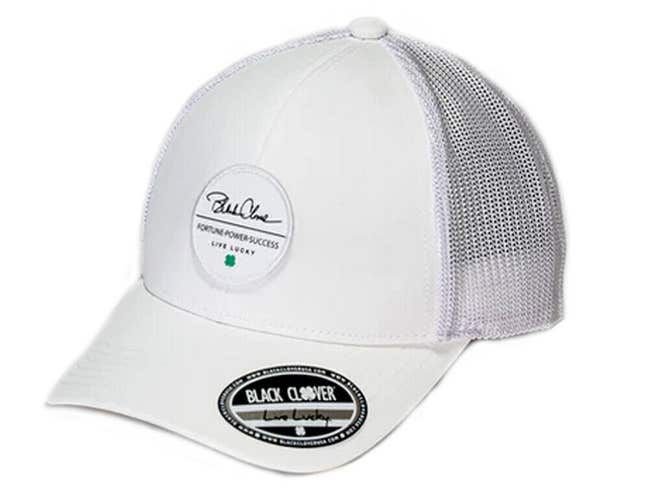 NEW Black Clover Live Lucky Autograph #1 White Adjustable Snapback Golf Hat/Cap
