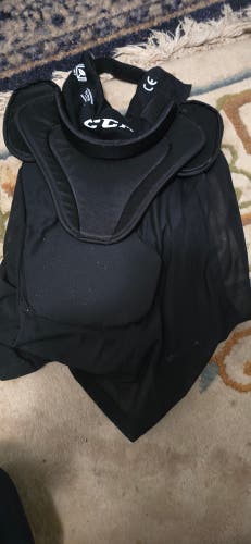 Used CCM TC Pro Sr Neck Guard Bib