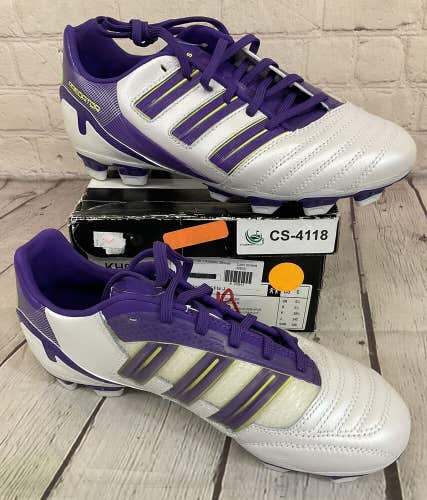 Adidas P Absolion TRX FG J Youth Soccer Cleats Purple White Yellow US Size 6