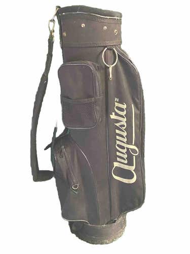 Augusta Golf Cart Bag Single Strap 6-Dividers 5 Pockets, Zippers Work