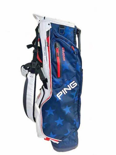 Ping Hoofer Stand Bag (Navy/White/Red, 5-way top, 2020) Golf