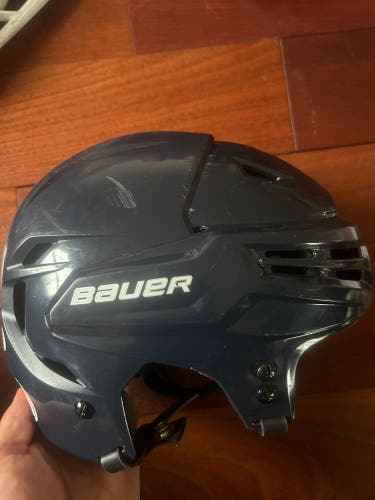 Navy Blue Bauer re-akt helmet