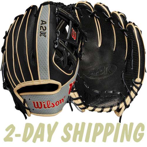 <<<2024 Wilson A2K SC1786SS 11.5" SuperSnakeSkin Spin Control IF Glove WBW101374115 ►2-DAY SHIPPING◄