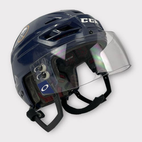 Pro Stock Medium CCM Resistance Buffalo Sabres Used Hockey Helmet Moretz