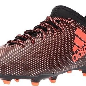 Adidas X 17.3 FG J Youth Soccer Cleats Core Black Solar Red Solar Orange Size 5