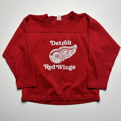 Vintage Detroit Red Wings 1989 Long Sleeve T-Shirt NHL Hockey Youth Sz Small