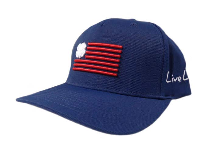 NEW Black Clover Flexfit Clover Nation Navy/Red/White Adjustable Golf Hat/Cap