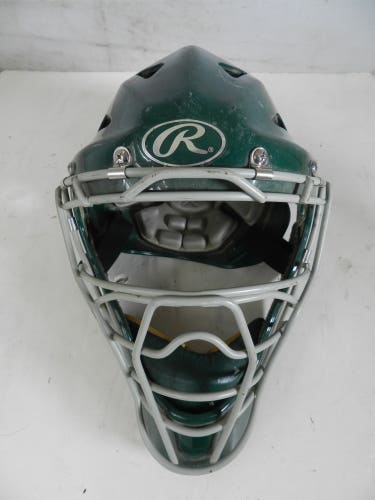 Rawlings CoolFlo Green Baseball Softball Catchers Face Mask Adult Size Large