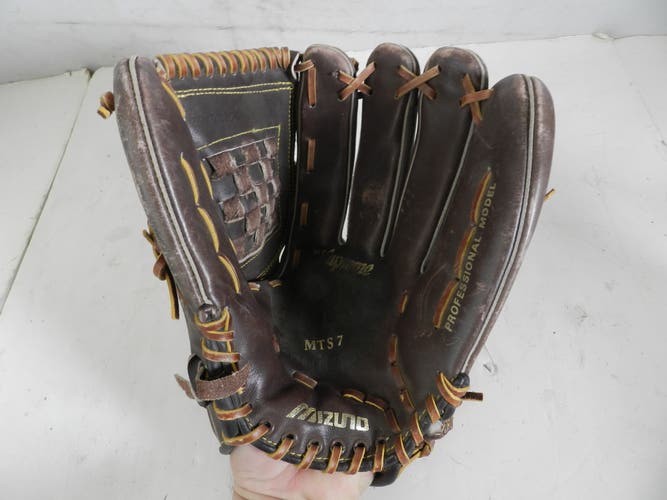 MIZUNO MTS7 Professional Model Softball Baseball 13" Brown Genuine Leather Glove
