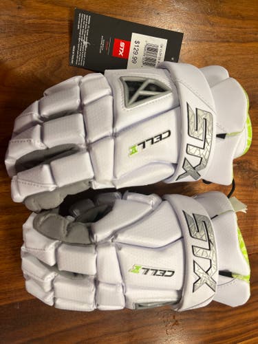 New STX Cell V Lacrosse Gloves Large