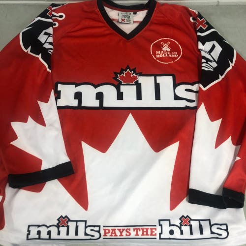 Mills Pays the Bills hockey jersey (XL NEW)