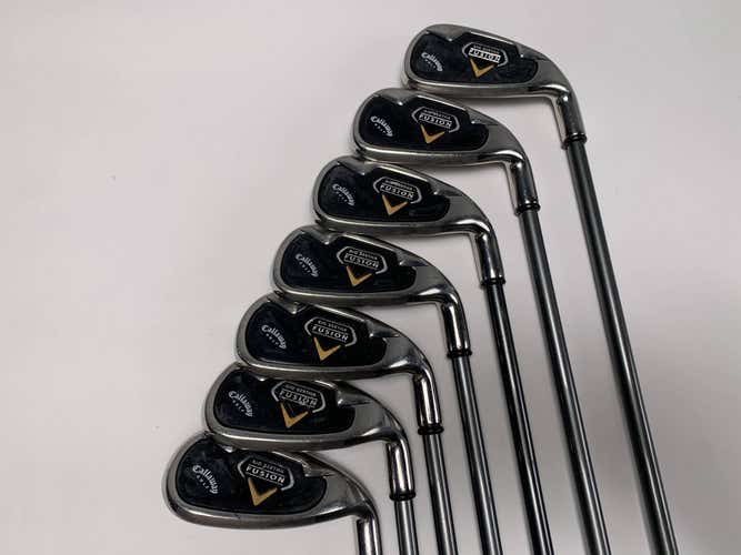 Callaway Fusion Iron Set 5-PW+SW RCH System 75i Firm Graphite Mens RH +1/2"