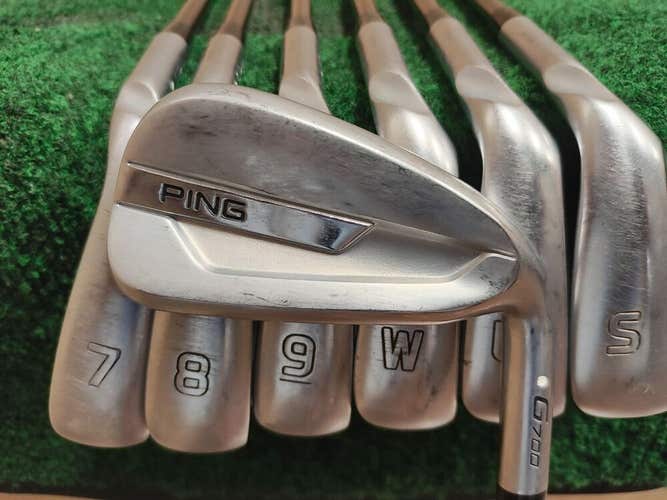 Ping G700 White Dot Golf Iron Set 6-PW,UW,SW Graphite Shaft Regular Flex Match #