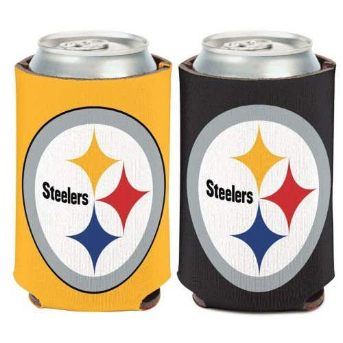 Pittsburgh Steelers NFL Can Cooler - Two Sided Design