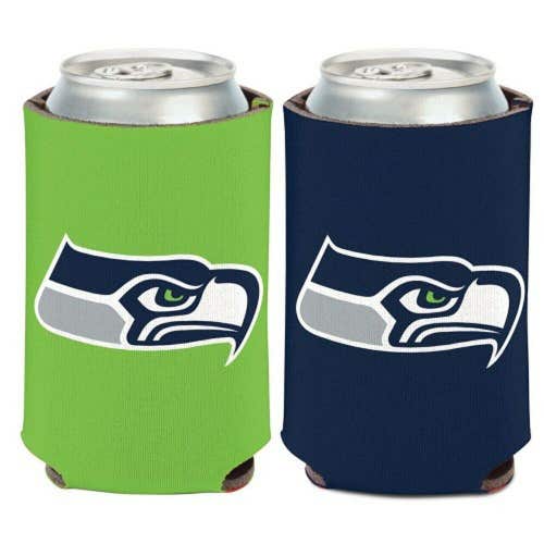 Seattle Seahawks NFL Can Cooler - Two Sided Design