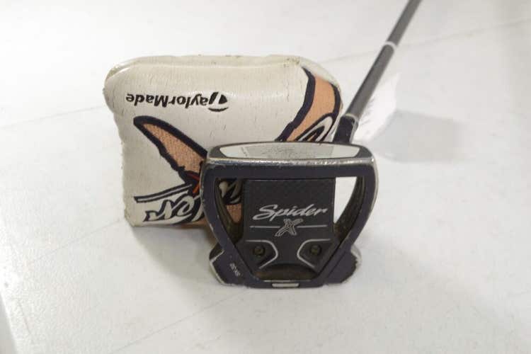 TaylorMade Spider X Navy Small Slant 33" Putter Right KBS CT Tour Steel #171496
