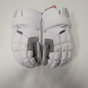 New Goalie Warrior Nemesis White Lacrosse Gloves 13" Large