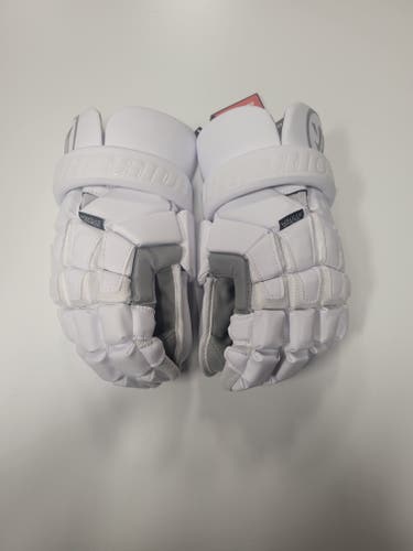 New Goalie Warrior Nemesis White Lacrosse Gloves 13" Large