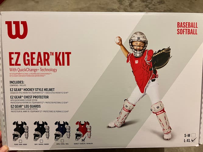 New  Wilson EZ Gear Kit Catcher's Set