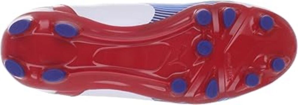 Puma Youth Unisex Evospeed 5 FG White Blue Red Soccer Cleats US Size 6
