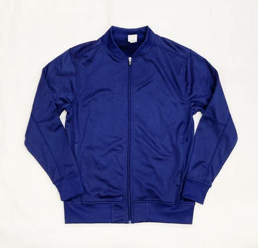 Augusta Sportswear Full Zip Collared Jacket Men's M Navy Blue 5571