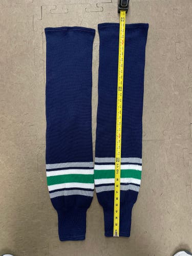 New Senior Pro Stock Knit Socks - Rare Hartford Whalers
