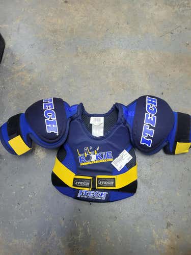 Used Itech Lil Rookie Xs Hockey Shoulder Pads