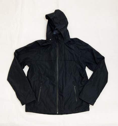 Port Authority Full Zip Weather Resistant Hooded Rain Jacket Men's L Black