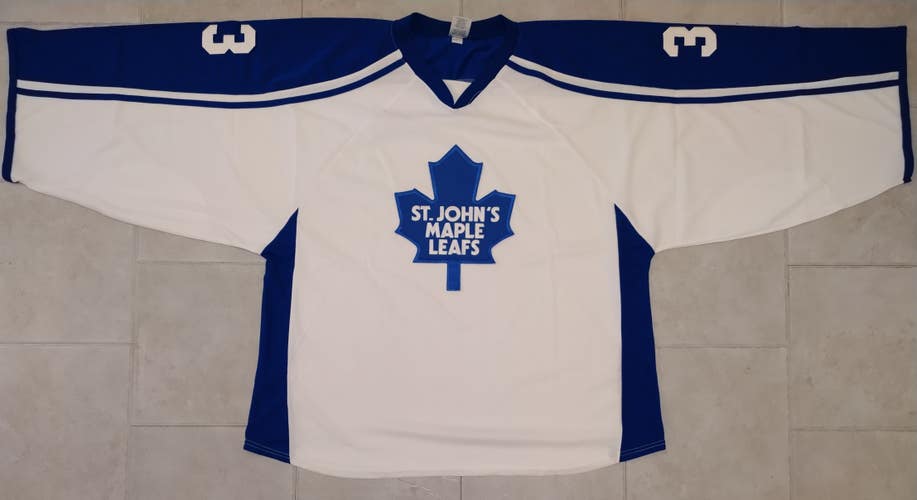 Athletic Knit H7600G St.John's "Maple Leafs" Style Hockey Goalie Jersey- NEW - White