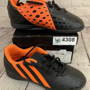 Adidas freefootball x-ite J Soccer Cleats Colors Black Solar Orange US Size 3