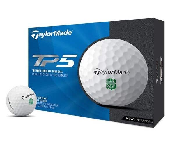TaylorMade Golf TP5 Money Ball 2021 White 1 Dozen New in Box RARE!