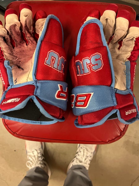 Used Bauer 14" Pro Stock Vapor Pro Team Gloves