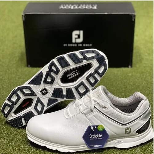 NEW FootJoy Pro SL Carbon Leather Golf Shoes Style 53079 White 8.5 Medium #86542