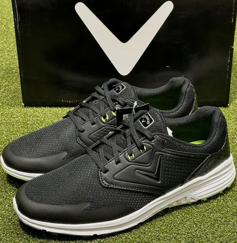 Callaway Solana SL Mens Golf Shoes Black/Lime Size 8.5 Medium (D) New #99999