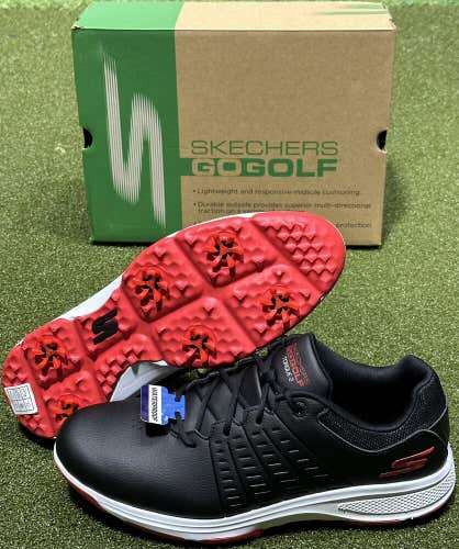 Skechers GO GOLF Torque 2 Mens Golf Shoes Black/Red Size 10 Medium NEW #99999