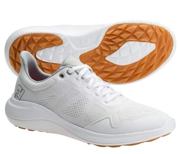 FootJoy Womens FJ Flex Spikeless Golf Shoes 95764 White Size 8 Medium New #86693