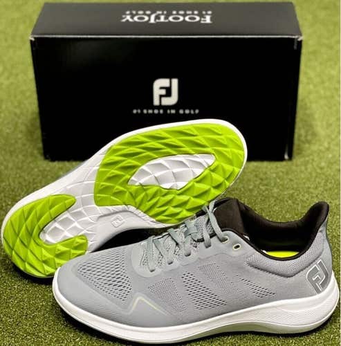 FootJoy FJ Flex Spikeless Golf Shoes 56142 Grey Size 8 Medium (D) New in Box