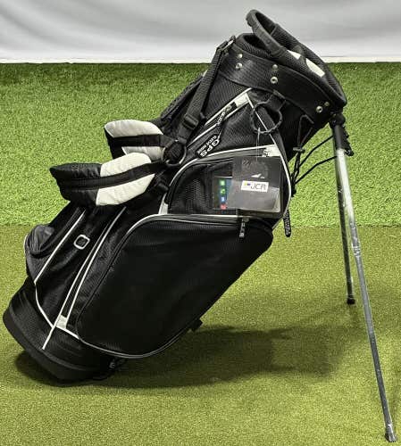 JCR CL450 Stand Carry Golf Bag 6-Way Top Black w/ Rain Hood NEW w/Tags #63635