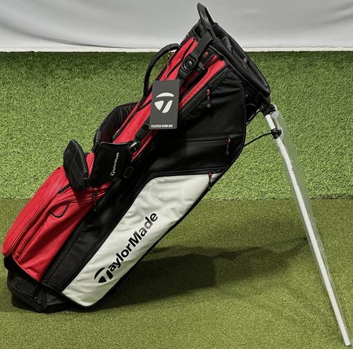 TaylorMade 2023 FlexTech Stand Carry 5-Way Golf Bag Red/White/Black New #90425